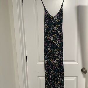 Old Navy Black Floral Maxi Dress